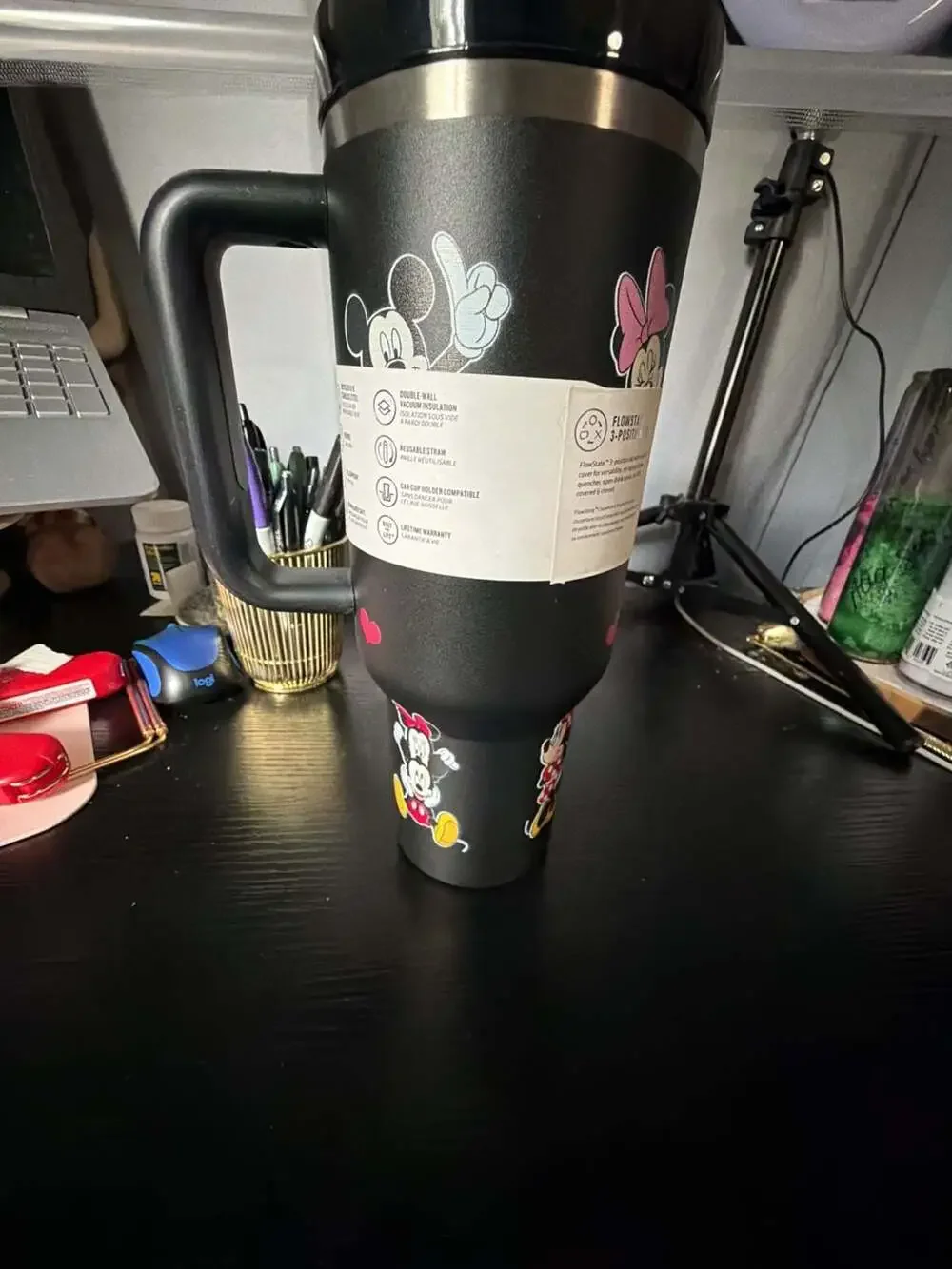 Stanley The Quencher H2.0 FlowState 40oz Tumbler - Mickey & Minnie Mouse Edition - Picture 3 of 3